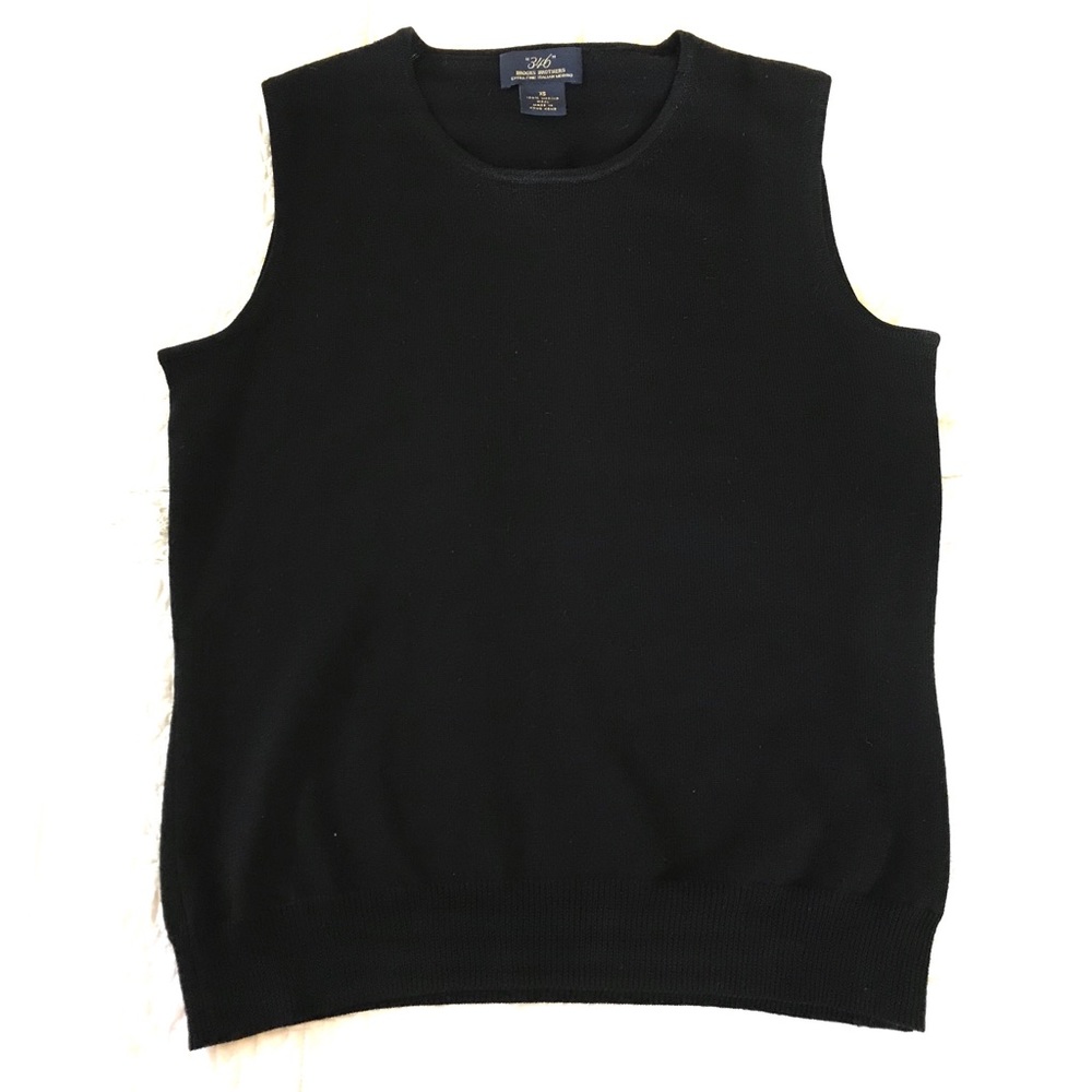 🔴 Brooks Brothers Merino Wool Sleeveless Sweater